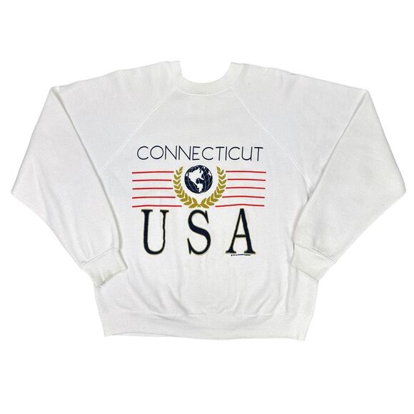 Vintage Tultex 1991 Paradies Collection Connecticut USA Crew Neck - Size Medium - Picture 1 of 7